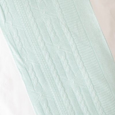 Manta de Linha Luxo - Verde Água